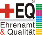 EQ-Logo mit Farbbalken weißer Grund